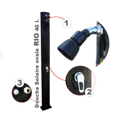 Douche solaire RIO ovale 40 L