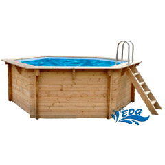 Piscine Bois EDG HEXAGONALE 4,25m x h1,18m