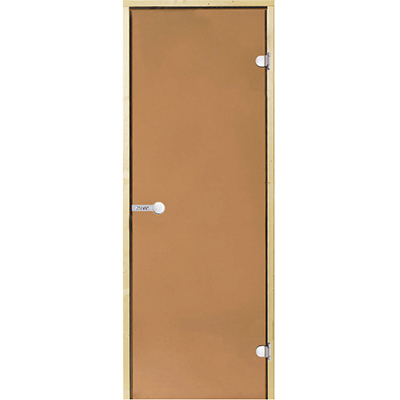 Porte en verre sécurit avec cadre aluminium pour hammam