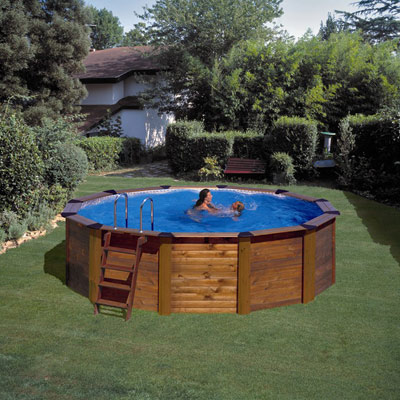 Piscine en bois Island, modèle rond Piscine en bois Island, modèle rond