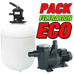 Pack filtration piscine ECO pour piscine enterrée Pack filtration piscine ECO pour piscine enterrée