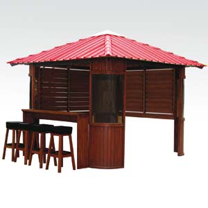 Gazebo Havana avec 2 persiennes et Bar