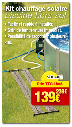 Chauffage solaire piscine hors sol