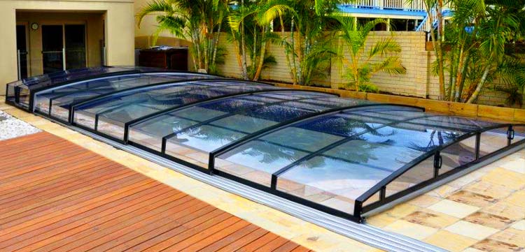 Abri télescopique pour piscine MIRAGE BAS Abri télescopique pour piscine MIRAGE BAS