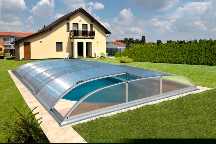 Abri de piscine anse de panier IDEALCOVER DALLAS Abri de piscine anse de panier IDEALCOVER DALLAS