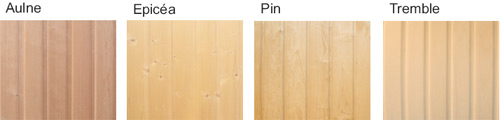 Essences de bois du sauna Harvia Variant Line Essences de bois du sauna Harvia Variant Line