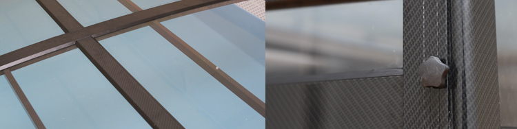 Coloris de structure Carbone pour abri mirage bas Coloris de structure Carbone pour abri mirage bas