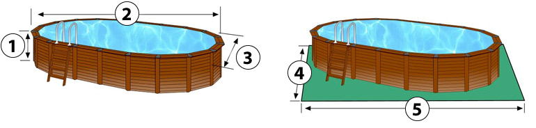 Dimensions piscine natural pool hawaii Dimensions piscine natural pool hawaii