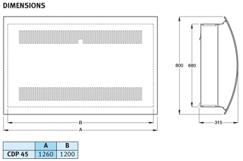 Dimensions CDP 45 Dimensions CDP 45
