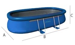 Dimensions des piscines ELLIPSE Dimensions des piscines ELLIPSE