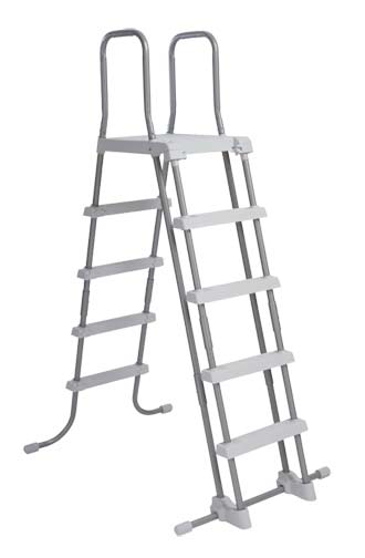Echelle 4 marches avec plateforme pour piscines de 122 cm à 132 cm