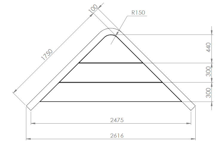 Schema dimension escalier d