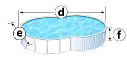 Dimensions extérieures piscine Dimensions extérieures piscine