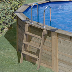Escalier piscine hors sol island