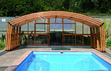 Ouverture abri piscine casablanca C Ouverture abri piscine casablanca C