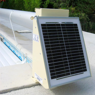 Panneau solaire photovoltaïque fixe pour alimentation volet piscine Safety Roll Panneau solaire photovoltaïque fixe pour alimentation volet piscine Safety Roll