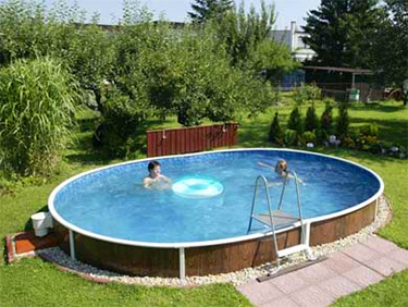 piscine enterrée acier ovale