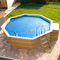 Couverture solaire pour piscine hors sol bois GARDIPOOL