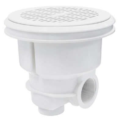 Bonde de fond Astral Norm avec grille plate blanc Bonde de fond Astral Norm avec grille plate blanc