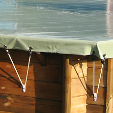 Bâche de sécurité pour piscine bois Safety Wood Bâche de sécurité pour piscine bois Safety Wood