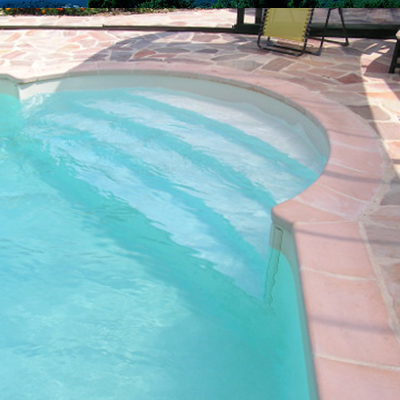 Escalier Acrylique Red Pool Roman 2.5 m Escalier Acrylique Red Pool Roman 2.5 m