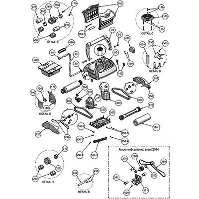 Pièces détachées robot Aquabot Bravo Top Access Pièces détachées robot Aquabot Bravo Top Access