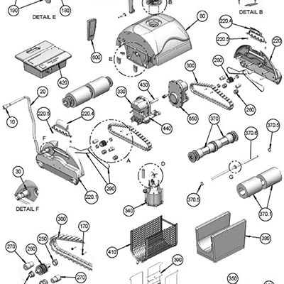 Pièces détachées robot Aquabot Viva Pièces détachées robot Aquabot Viva