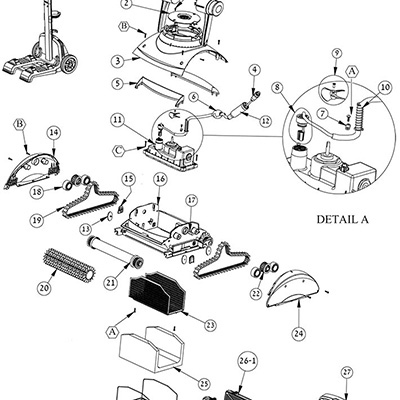 Pièces détachées robot Dolphin Master E4 Pièces détachées robot Dolphin Master E4