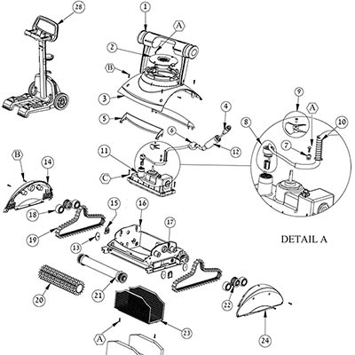 Pièces détachées robot Dolphin Master E5 Pièces détachées robot Dolphin Master E5