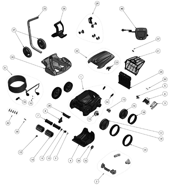 Liste pièces détachées robot électrique Zodiac OV3400 Liste pièces détachées robot électrique Zodiac OV3400