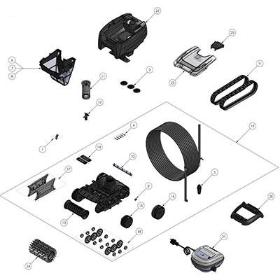 Pièces détachées Robot Zodiac Tornax OT 3200 Pièces détachées Robot Zodiac Tornax OT 3200