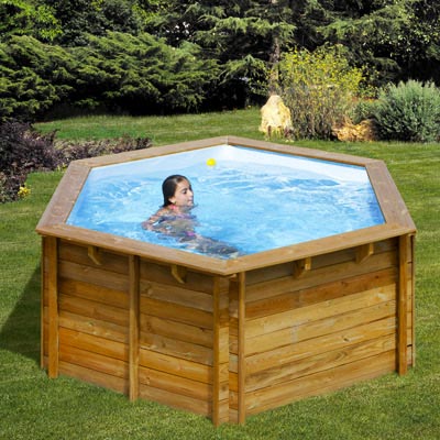 piscine bois hors-sol SUNBAY LILI ronde 295cm x 105 cm hauteur