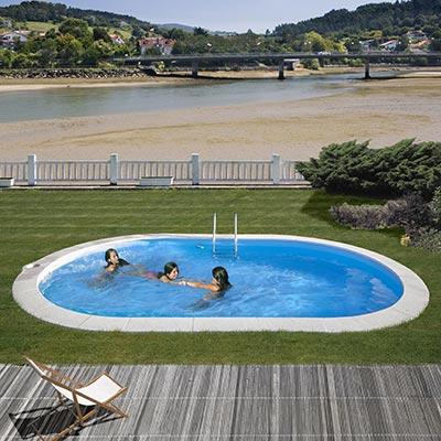 Piscine enterrée Gré Sumatra Ovale Piscine enterrée Gré Sumatra Ovale