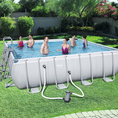 Piscine hors sol Bestway Power Steel forme carrée Piscine hors sol Bestway Power Steel forme carrée