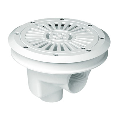 Bonde de fond Astral diamètre 200 avec grille plate pour piscine liner