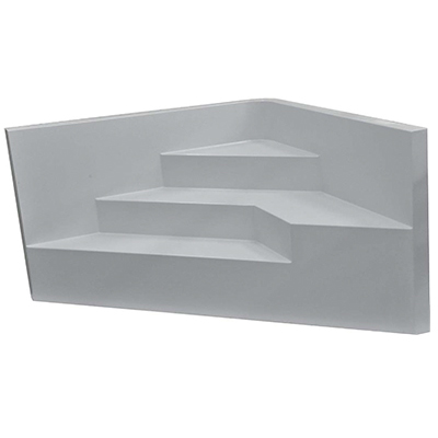 Escalier sous liner Panneau Red Pool Angle avec Banquette