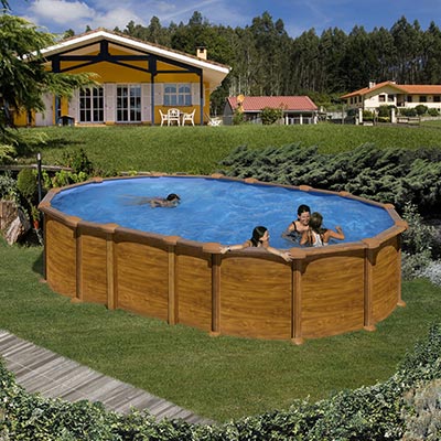 Piscine en acier GRE AMAZONIA - Ovale