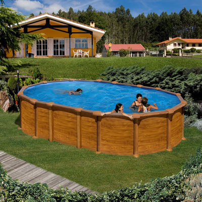 Piscine en acier GRE MAURITIUS - Ovale