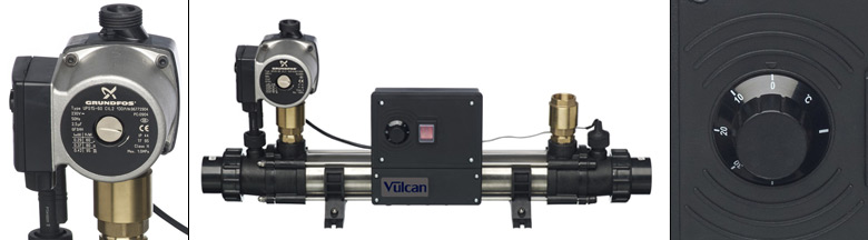 Echangeur de chaleur VULCAN ELECRO titane thermostat Mécanique Echangeur de chaleur VULCAN ELECRO titane thermostat Mécanique