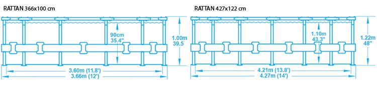 Rattan dimensions bestway Rattan dimensions bestway