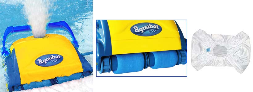 Robot de piscine Aquabot Viva double brosses et sac filtrant Robot de piscine Aquabot Viva double brosses et sac filtrant