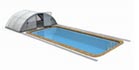 Abri piscine sur rails avec extension possible Klassik C Abri piscine sur rails avec extension possible Klassik C