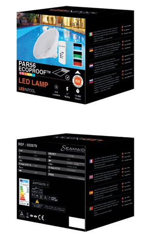 Emballage ampoule couleur Ecoproof seamaid Emballage ampoule couleur Ecoproof seamaid
