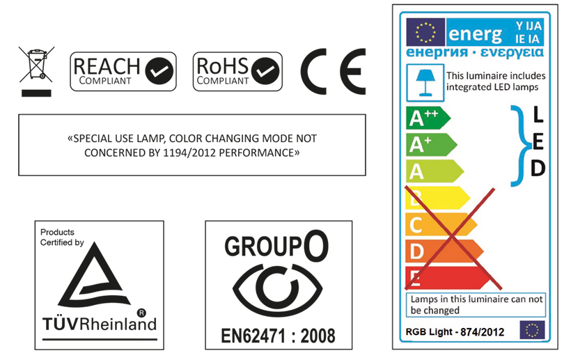 Certification ampoule couleur Ecoproof seamaid Certification ampoule couleur Ecoproof seamaid