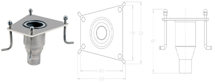 Ancrage pour cascade mini bali