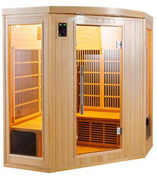 Sauna infrarouge 3 à 4 places Apollon vue 1 Sauna infrarouge 3 à 4 places Apollon vue 1