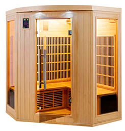Sauna infrarouge 3 à 4 places Apollon vue 3 Sauna infrarouge 3 à 4 places Apollon vue 3