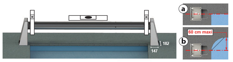 Axe volet piscine perseo Axe volet piscine perseo
