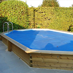 Couverture solaire pour piscine hors sol bois GARDIPOOL