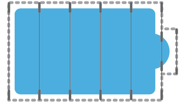 Bâche piscine Starpool forme standard Bâche piscine Starpool forme standard